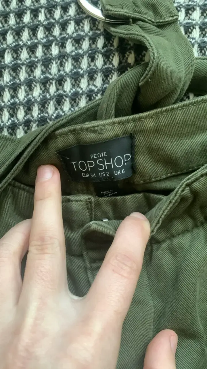 Pantalones cargo verdes Topshop Petite - 3