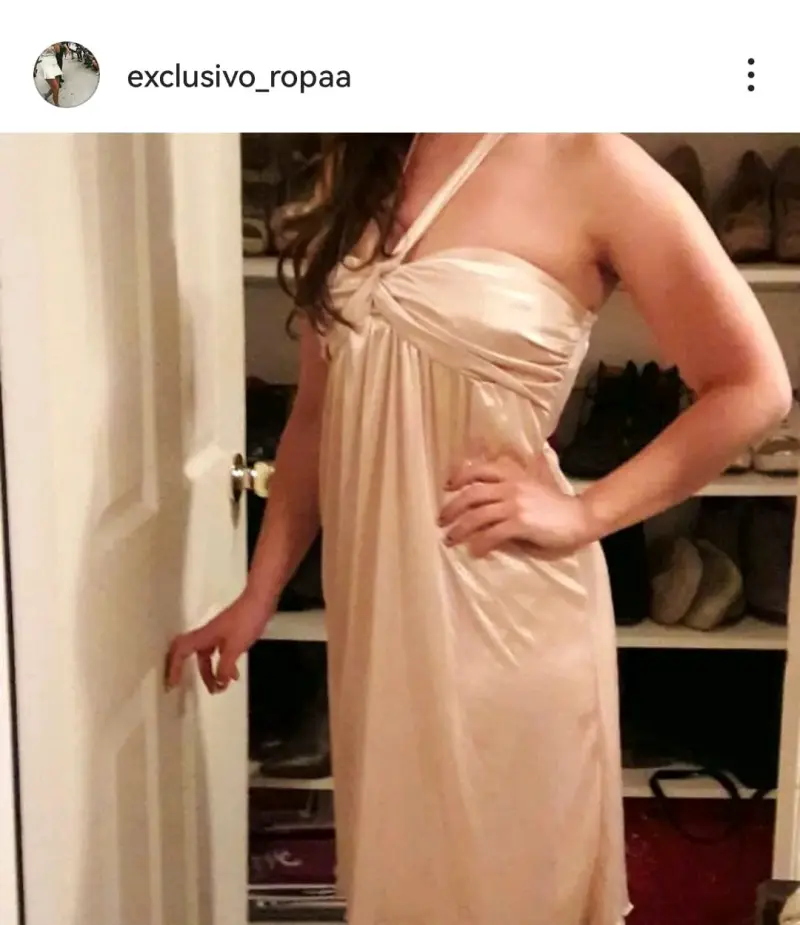 Vestido largo dorado elegante para fiesta - 5