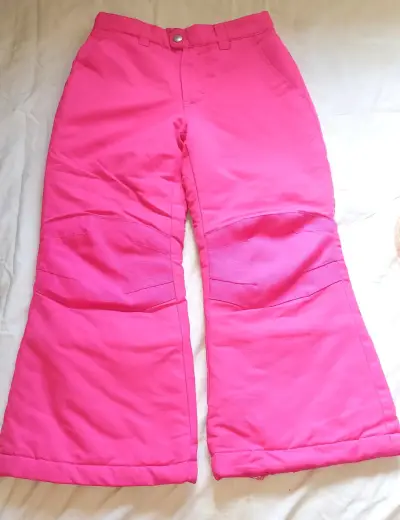 Pantalones de nieve rosados para niños - miniatura 1