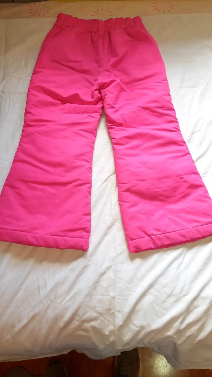 Pantalones de nieve rosados para niños - 4