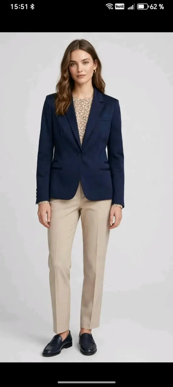 Blazer azul marino Zibel - 2