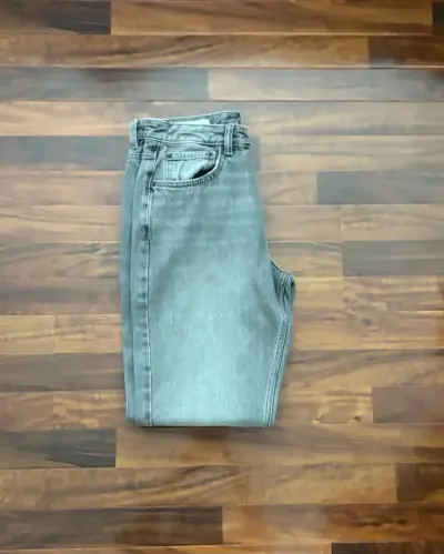Jeans gris, Zara, Straight - miniatura 2