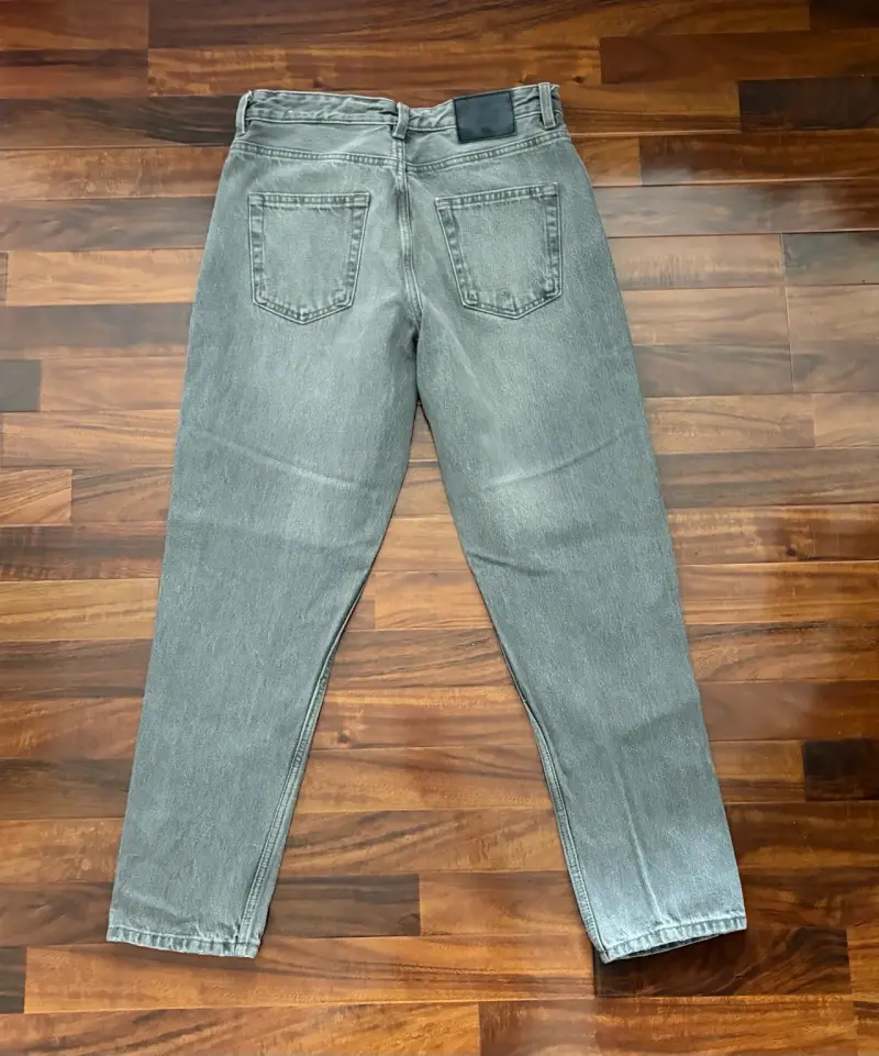 Jeans gris, Zara, Straight - 3