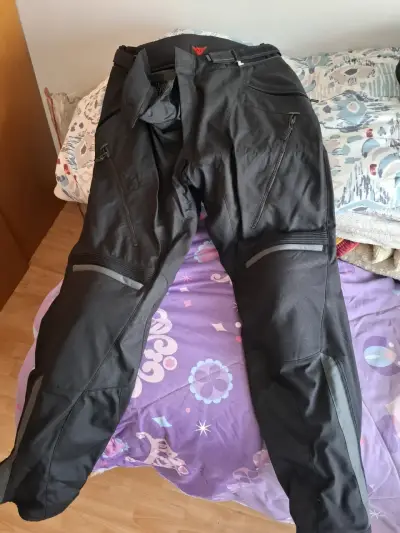 Pantalones de Moto Dainese negros con protecciones - miniatura 1