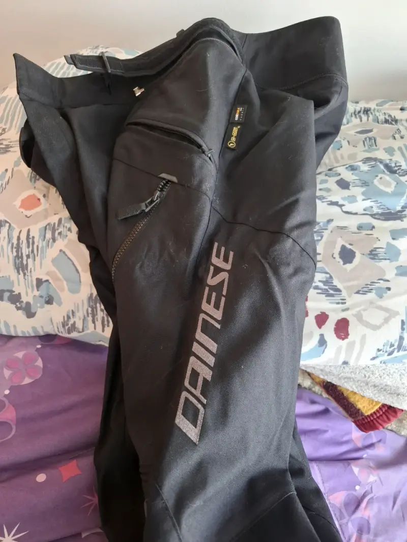Pantalones de Moto Dainese negros con protecciones - 4