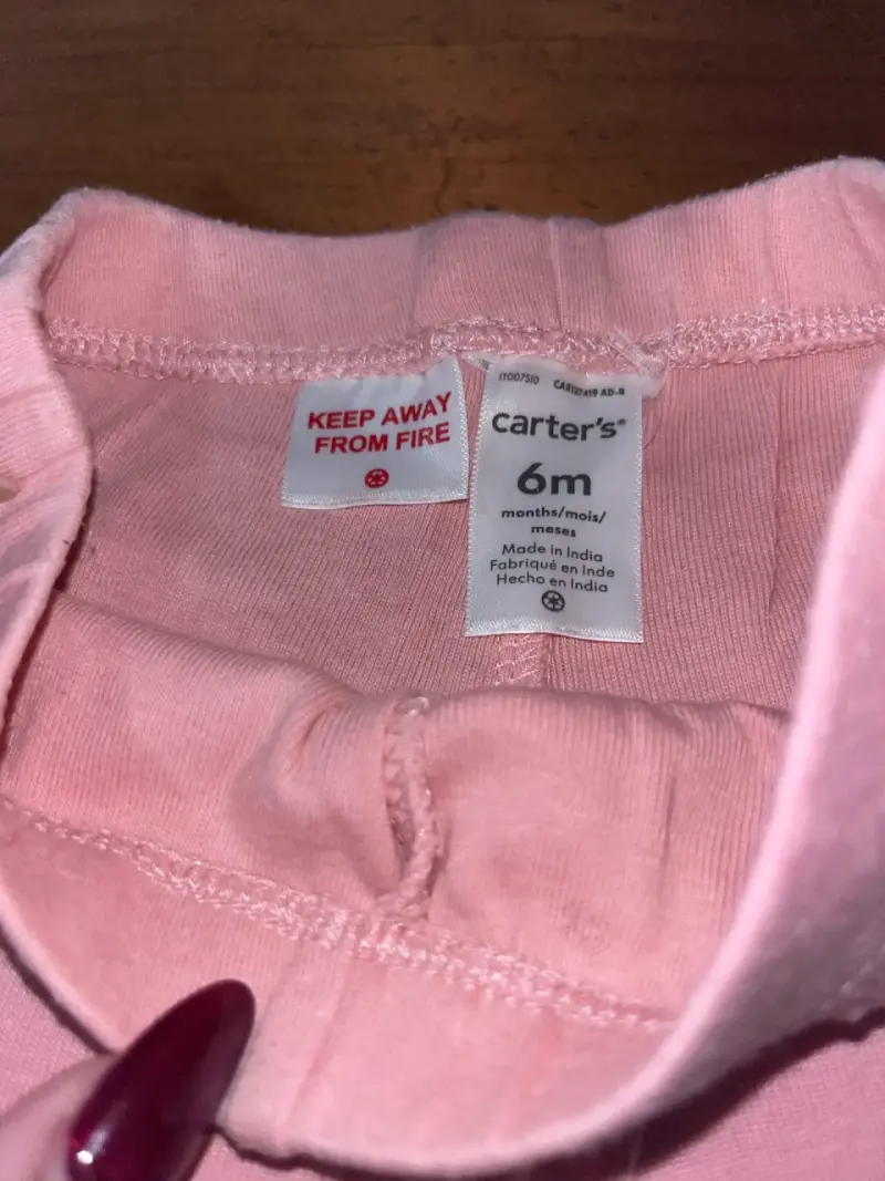 Pantalones rosados de bebé Carter's 6 meses - 2