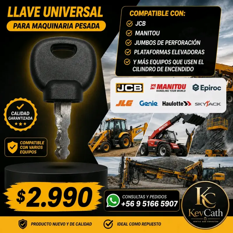 Llaves para maquinaria pesada compatibles con varias marcas - 4