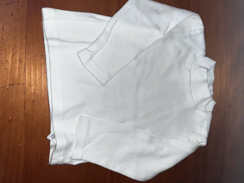 Polera blanca para bebé Boulevard 6M
