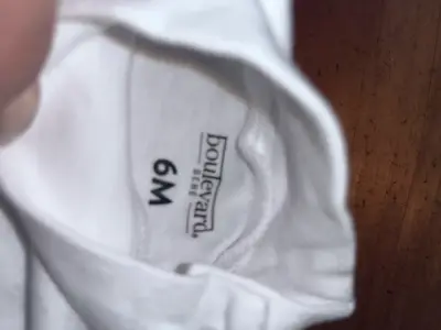 Polera blanca para bebé Boulevard 6M - miniatura 2