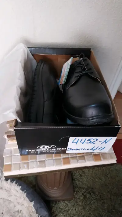 Zapatos Diabéticos Overland Negros Talla 44 - miniatura 1