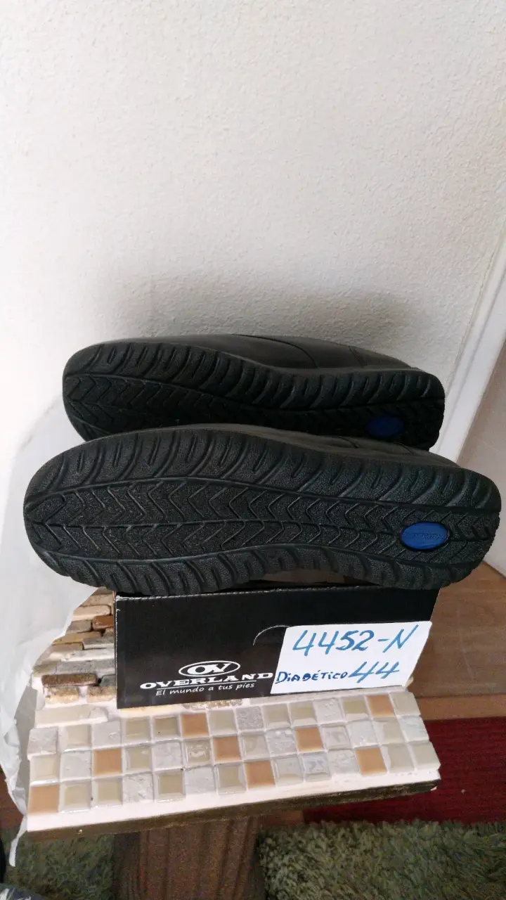 Zapatos Diabéticos Overland Negros Talla 44 - 3