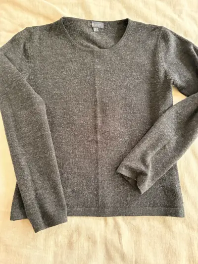 Suéter gris con brillo Mango mujer - miniatura 2