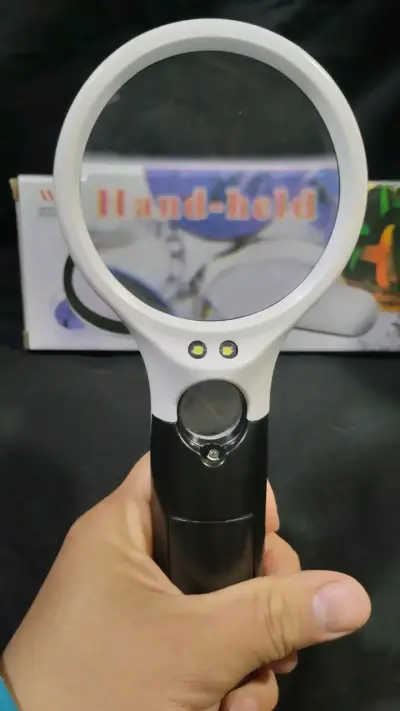 Lupa de Mano con Luz LED 3X y 75mm - miniatura 1