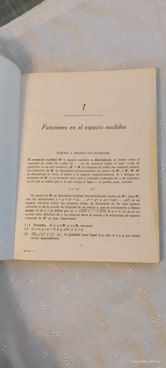 Libro Cálculo en Variedades de Michael Spivak - 2