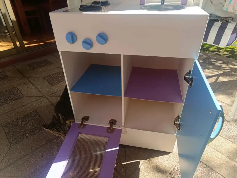 Cocina de juguete infantil con horno y microondas - 3