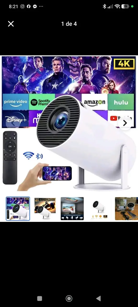 Proyector 4K Ultra HD con Magistv WiFi y Bluetooth - 3