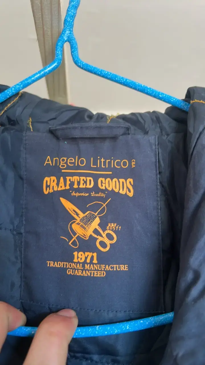 Parka azul con capucha Angelo Litrico - 2