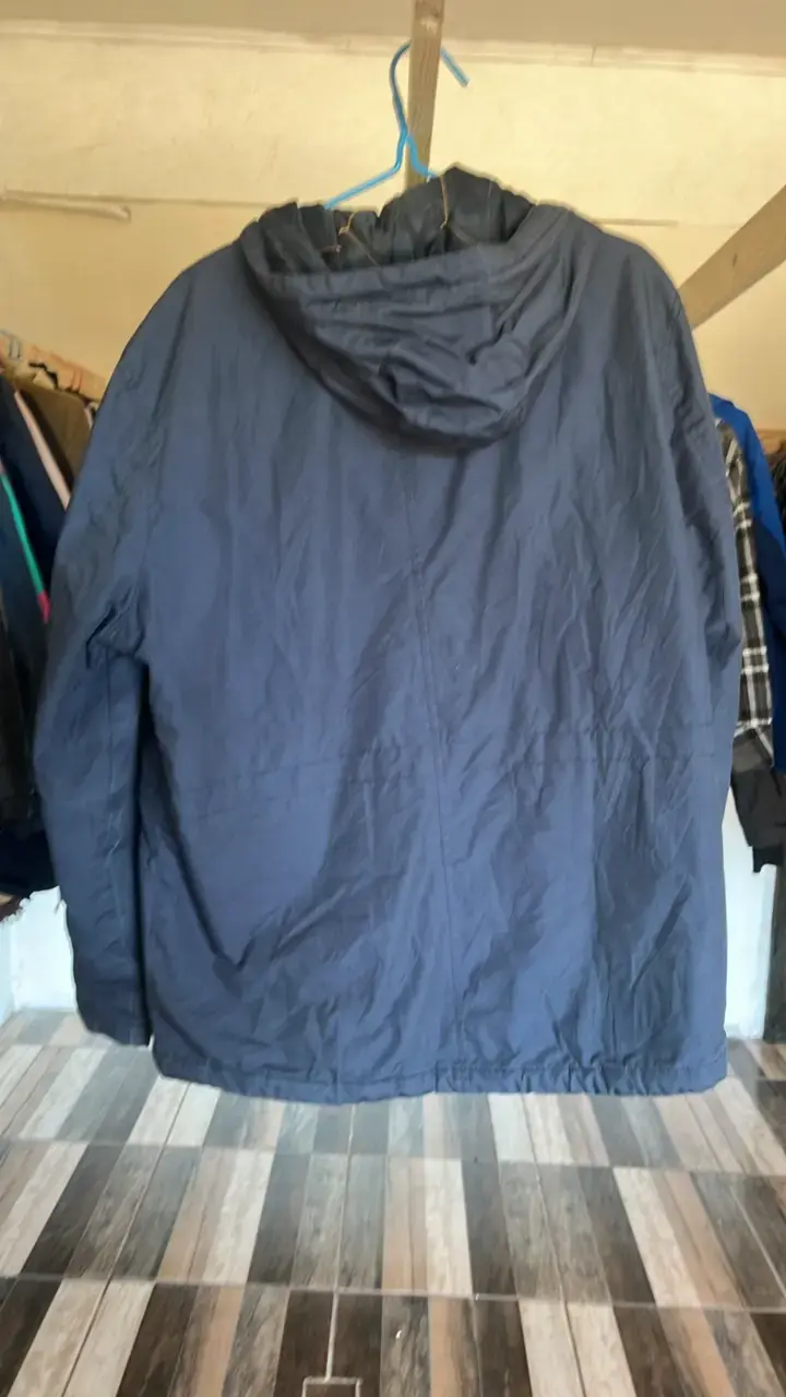 Parka azul con capucha Angelo Litrico - 3