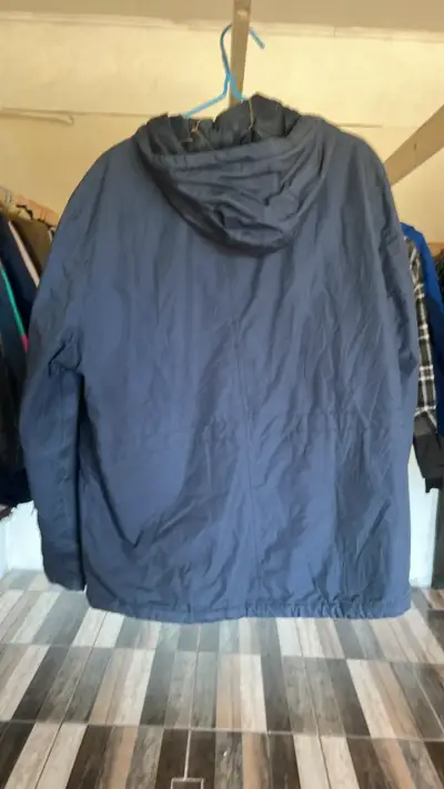 Parka azul con capucha Angelo Litrico - miniatura 3