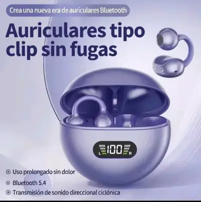 Auriculares Bluetooth tipo clip sin fugas - miniatura 1