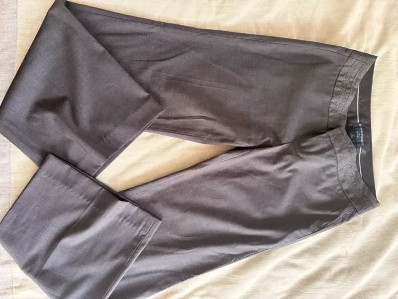 Pantalones grises Banana Republic mujer rectos - 1