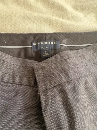 Pantalones grises Banana Republic  mujer rectos - miniatura 2