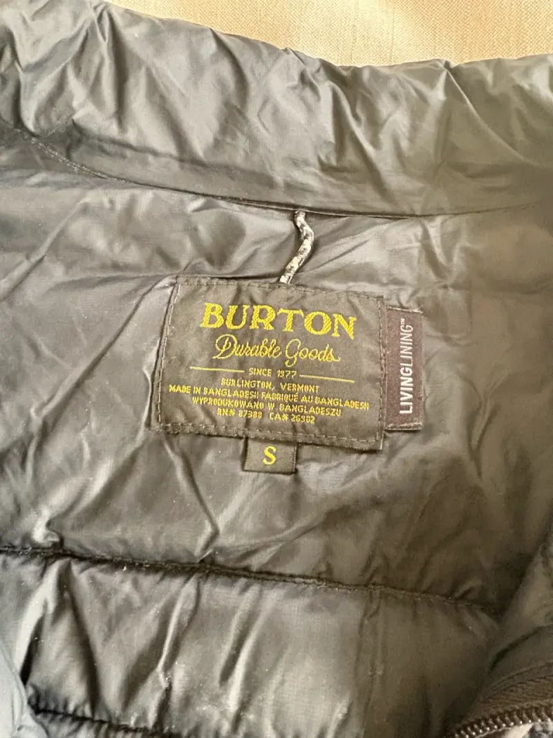 Parca Burton acolchada negra para hombre - 3