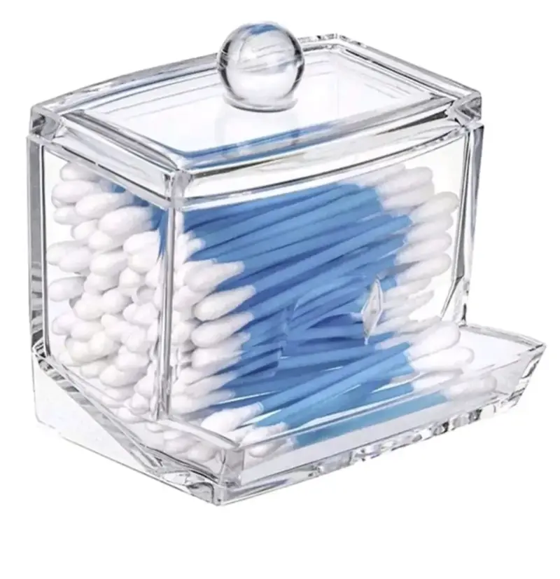 Dispensador de hisopos acrílico transparente - 2