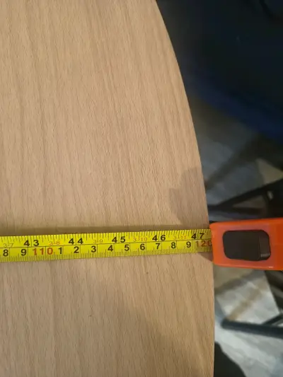 Mesa redonda de madera para comedor - miniatura 4