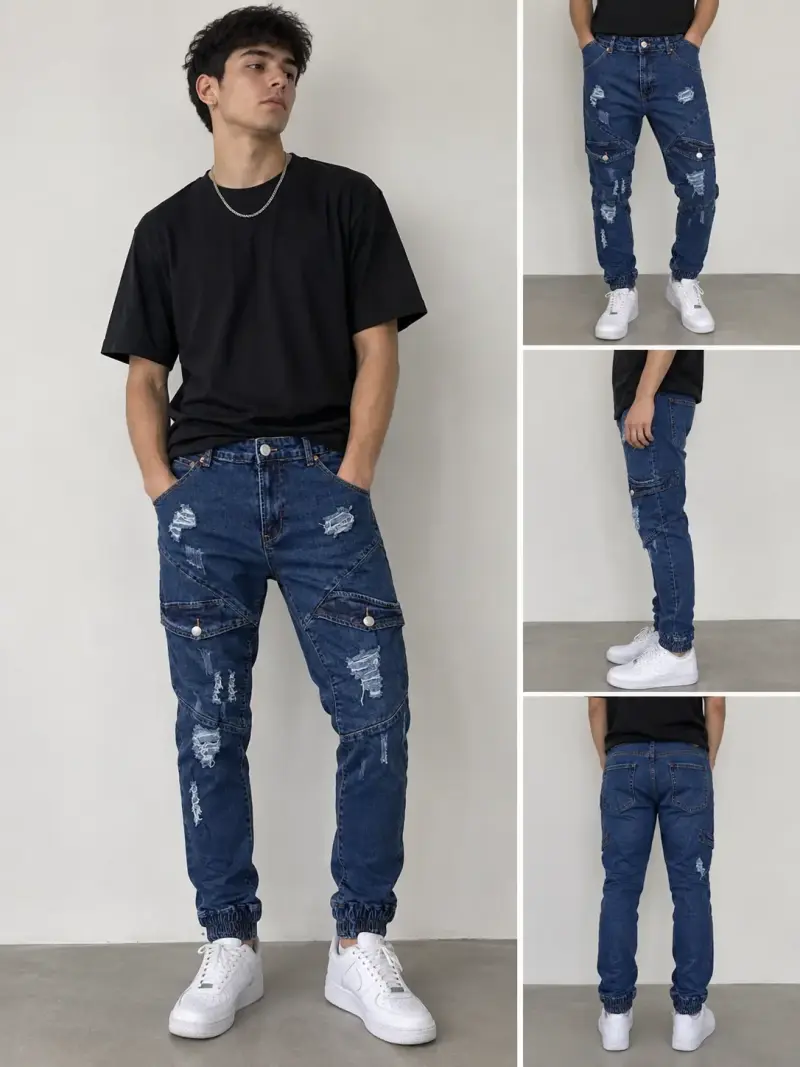 Jeans azul diabolo - 2