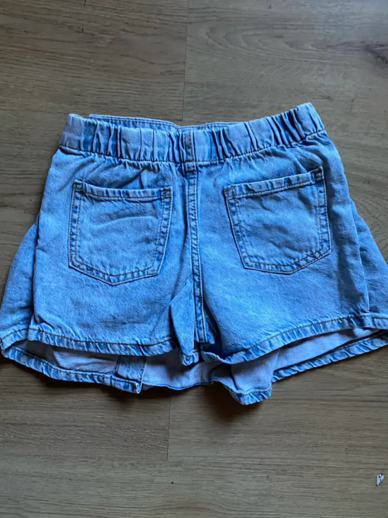 Shorts de mezclilla azul para niña - 3