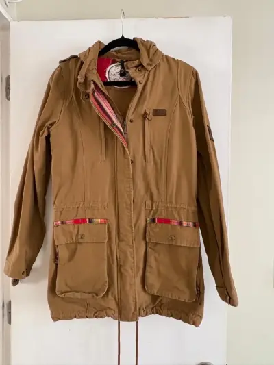 Parka marrón con capucha Haka Honu - miniatura 1