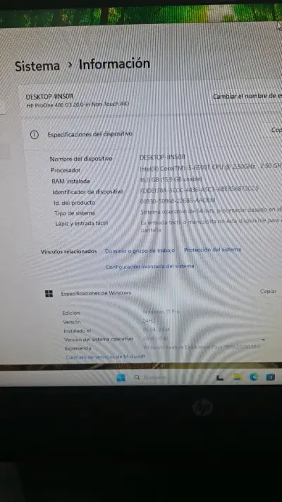 Computador All-in-One HP pro one 400 g3 - miniatura 3