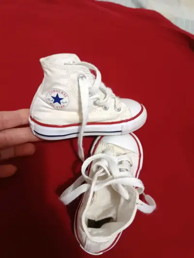 Zapatillas Converse All Star blancas para bebé - miniatura 1