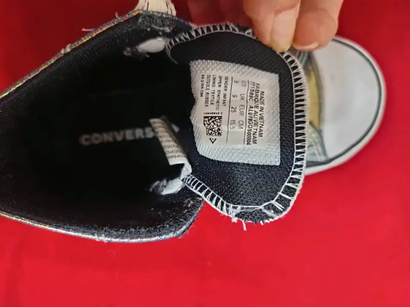 Zapatillas Converse All Star holográficas para niños - 5
