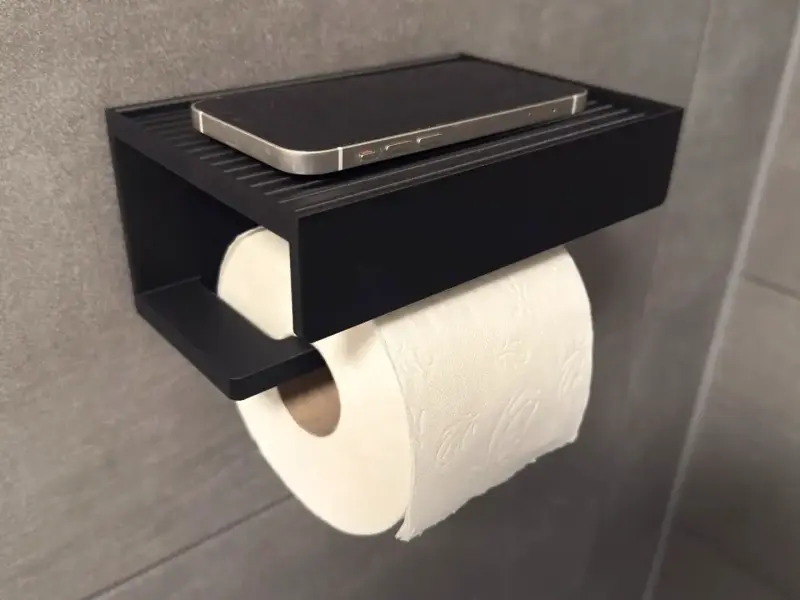 Soporte de papel higiénico y celular nuevo - 1