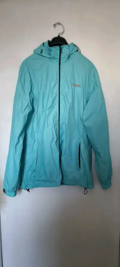 Chaqueta impermeable turquesa Doite XXL - miniatura 1