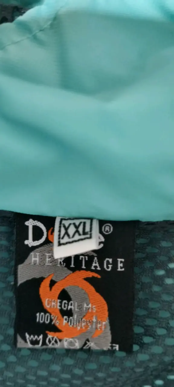 Chaqueta impermeable turquesa Doite XXL - 4