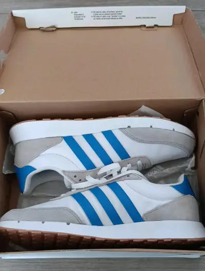 Zapatillas Adidas Run 60s 2.0 Blancas y Azules - miniatura 3