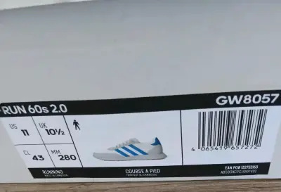 Zapatillas Adidas Run 60s 2.0 Blancas y Azules - miniatura 4