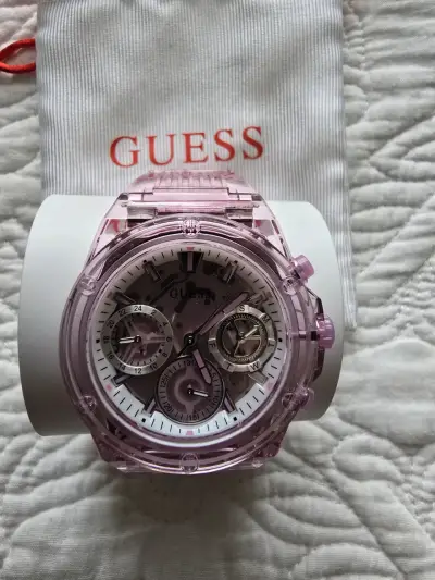 Reloj Guess para mujer rosa con cronógrafo - miniatura 1