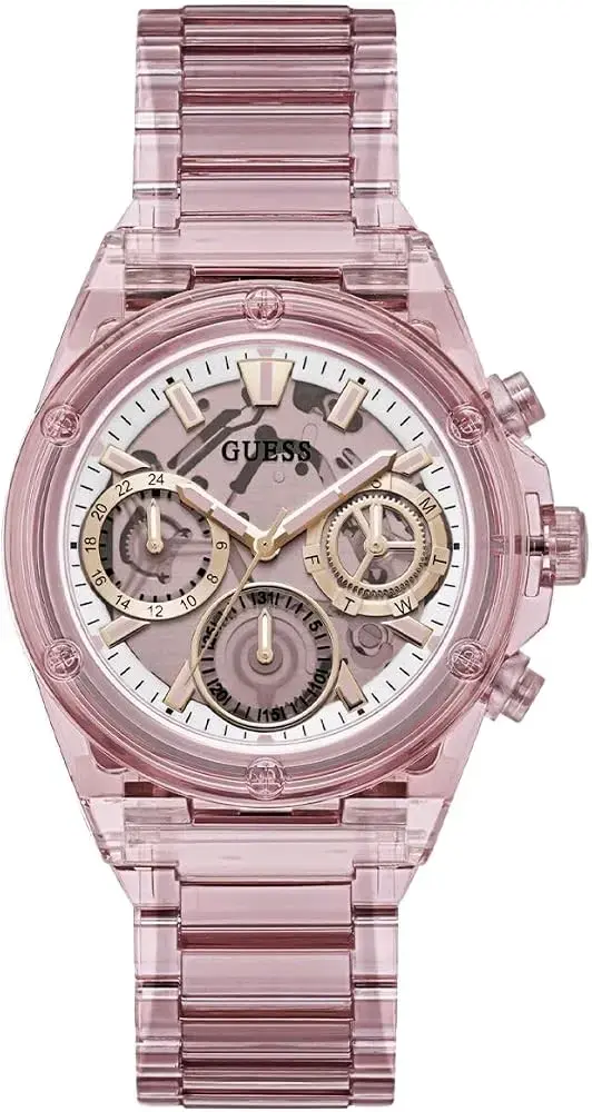 Reloj Guess para mujer rosa con cronógrafo - 4