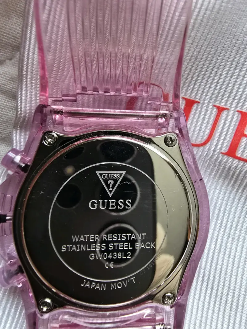 Reloj Guess para mujer rosa con cronógrafo - 5