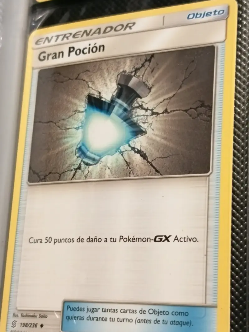 Carta Pokémon Gran Poción Entrenador