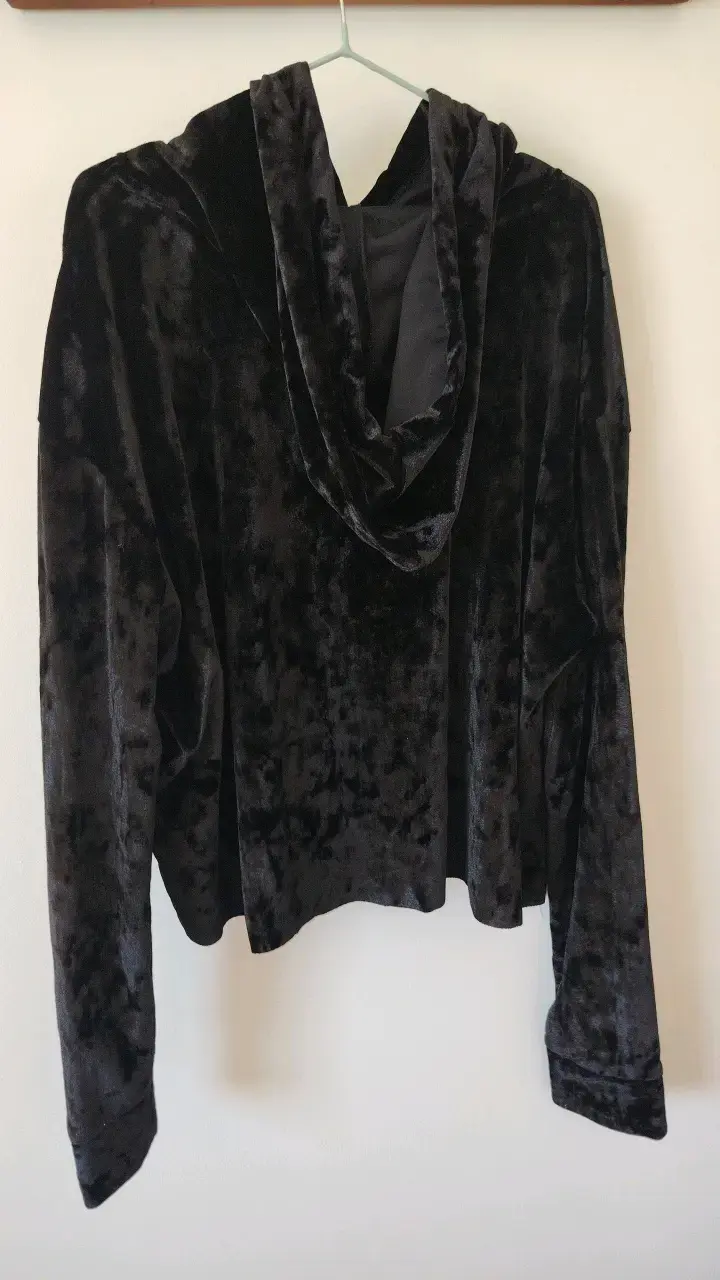 Polerón de plush negro marca Sybilla talla S - 2