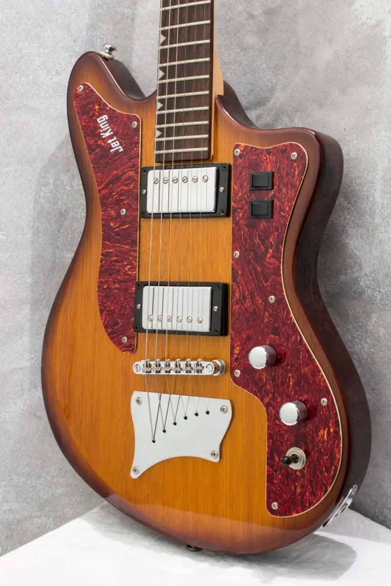 Guitarra eléctrica jet king color madera - 2