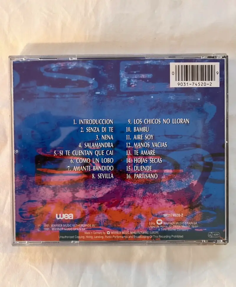 CD Miguel Bosé Directo '90 - 2