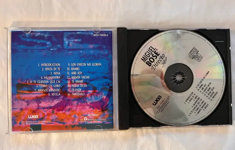 CD Miguel Bosé Directo '90 - 3