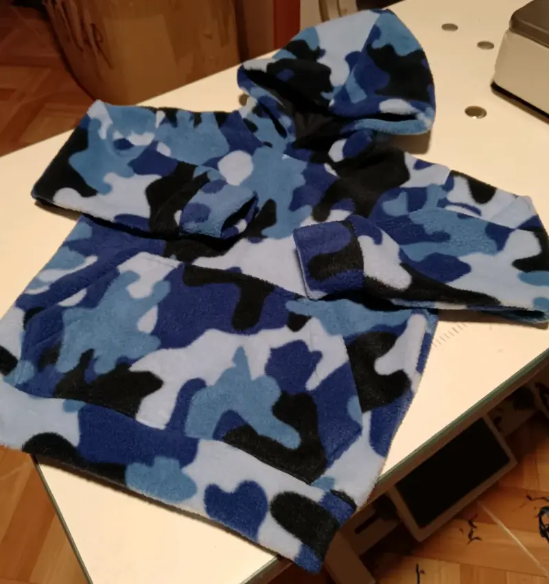 Polerón azul con diseño floral para mujer - 2