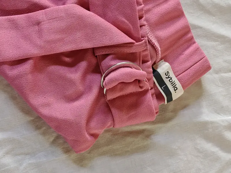 Shorts rosados con cinturón Sybilla - 2